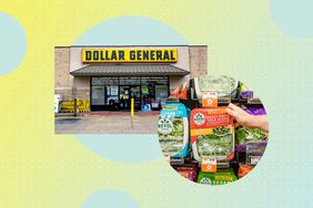 a collage featuring a Dollar General storefront and Revol Greens 